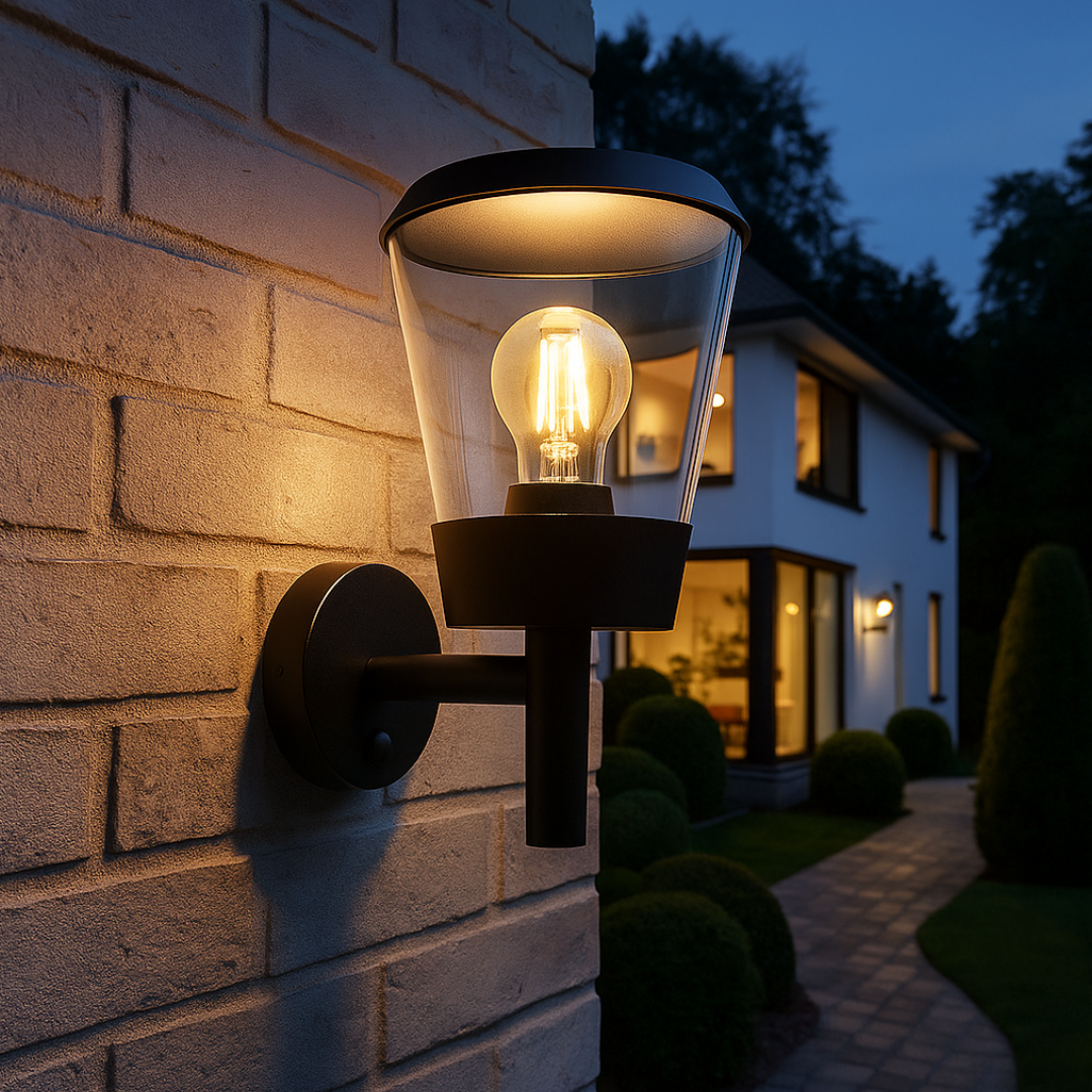 Aplica Felinar PARIS cu Senzor NEAGRA Wall Light Fixtures