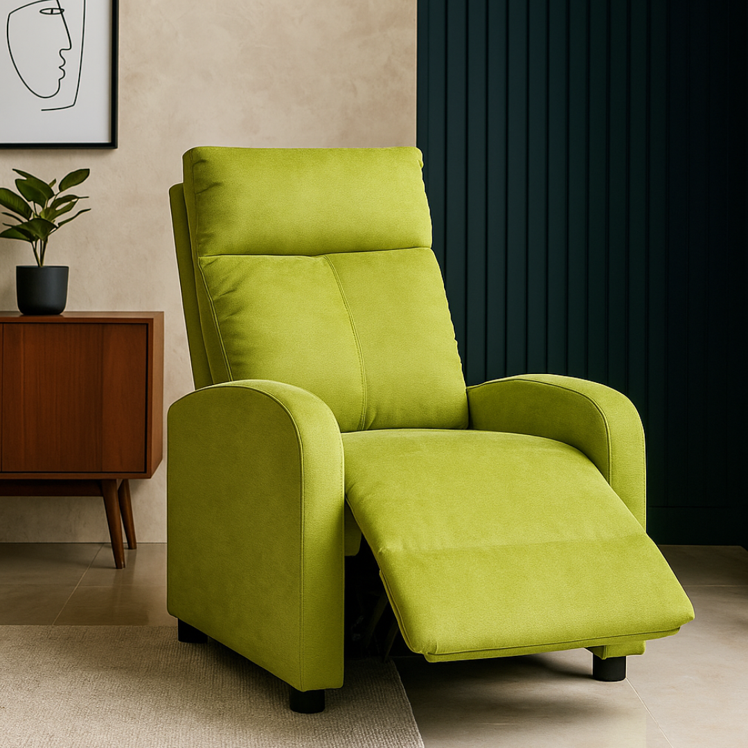 Fotoliu Recliner Stofa Verde