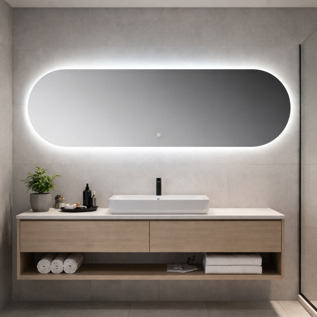 Oglinda LED FRAMELESS SEVILLA 120x60CM 3 Lumini si Touch
