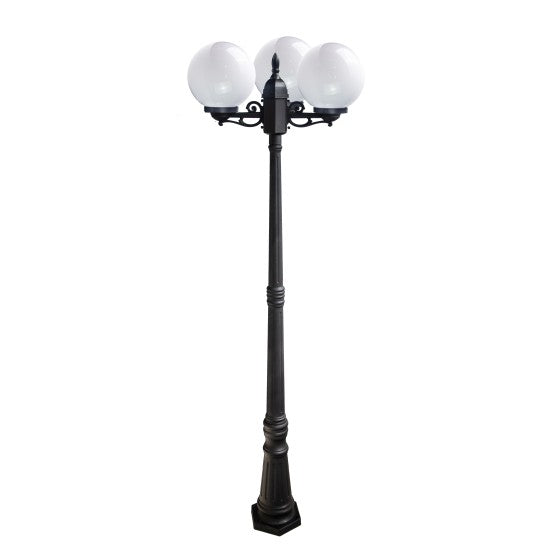 Stalp De Gradina VELKI Negru 3 Brate 40W 220CM