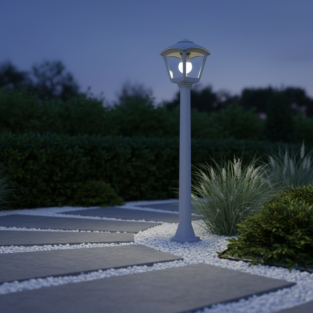 Stalp Ornamental KRYSO Finisaj Gri 95CM Fumagalli