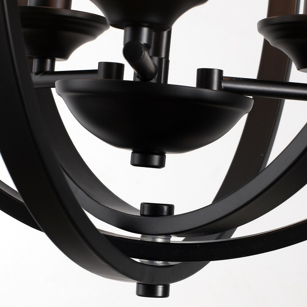 Lustra Suspendata Fryng Black Ø40CM | 3xE14
