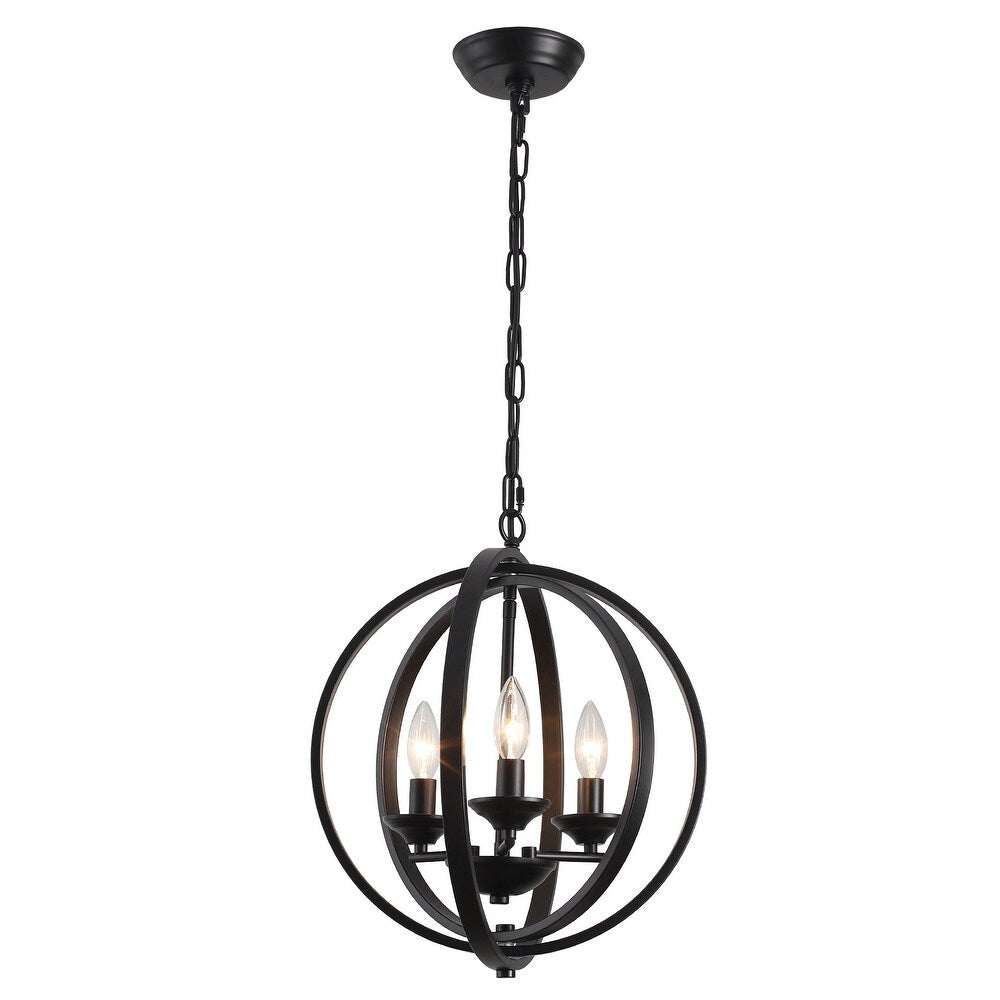 Lustra Suspendata Fryng Black Ø40CM | 3xE14