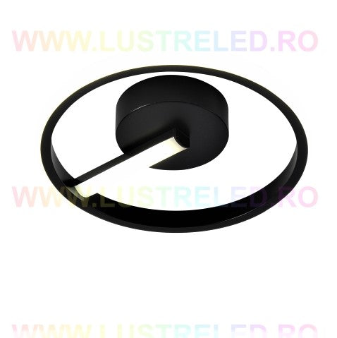Lustra LED 32W VENUS ROUND BLACK Echivalent 150W