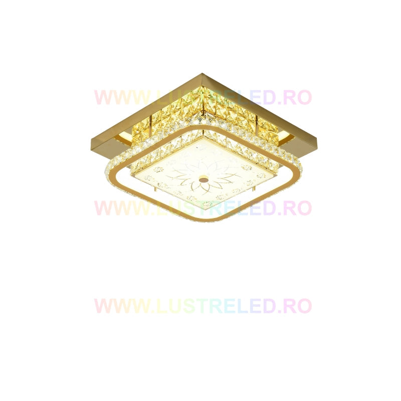Lustra LED 60W ROYAL SQUARE Gold Echivalent 300W