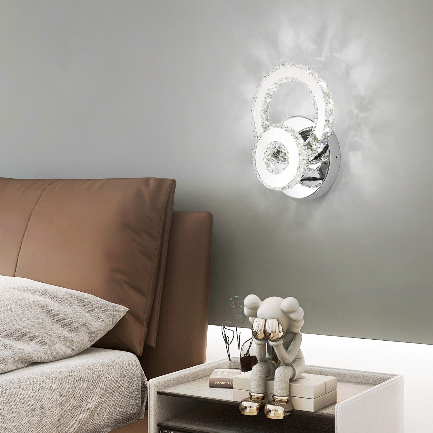 Aplica LED 40W Cristal DAIANA Chrome