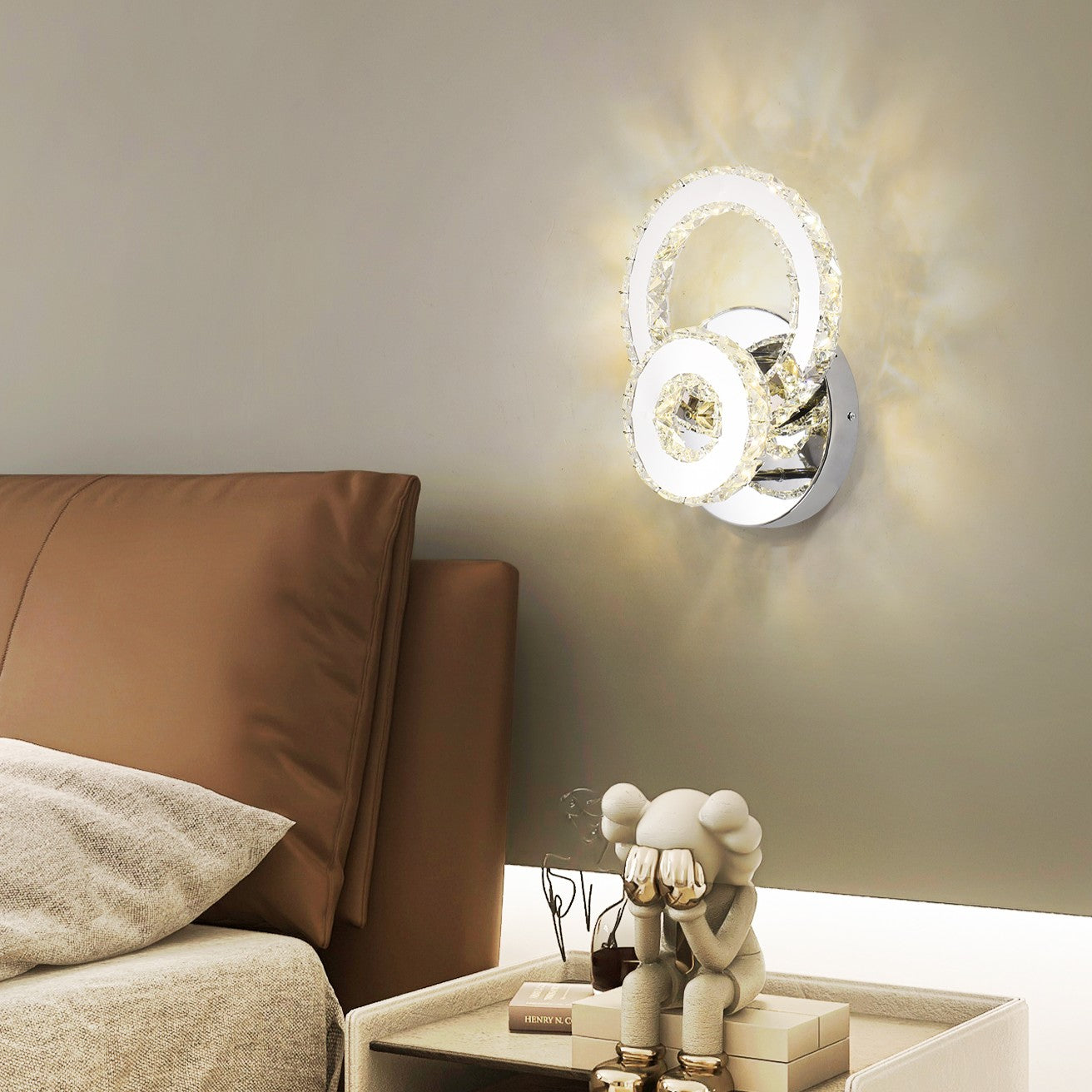 Aplica LED 40W Cristal DAIANA Chrome