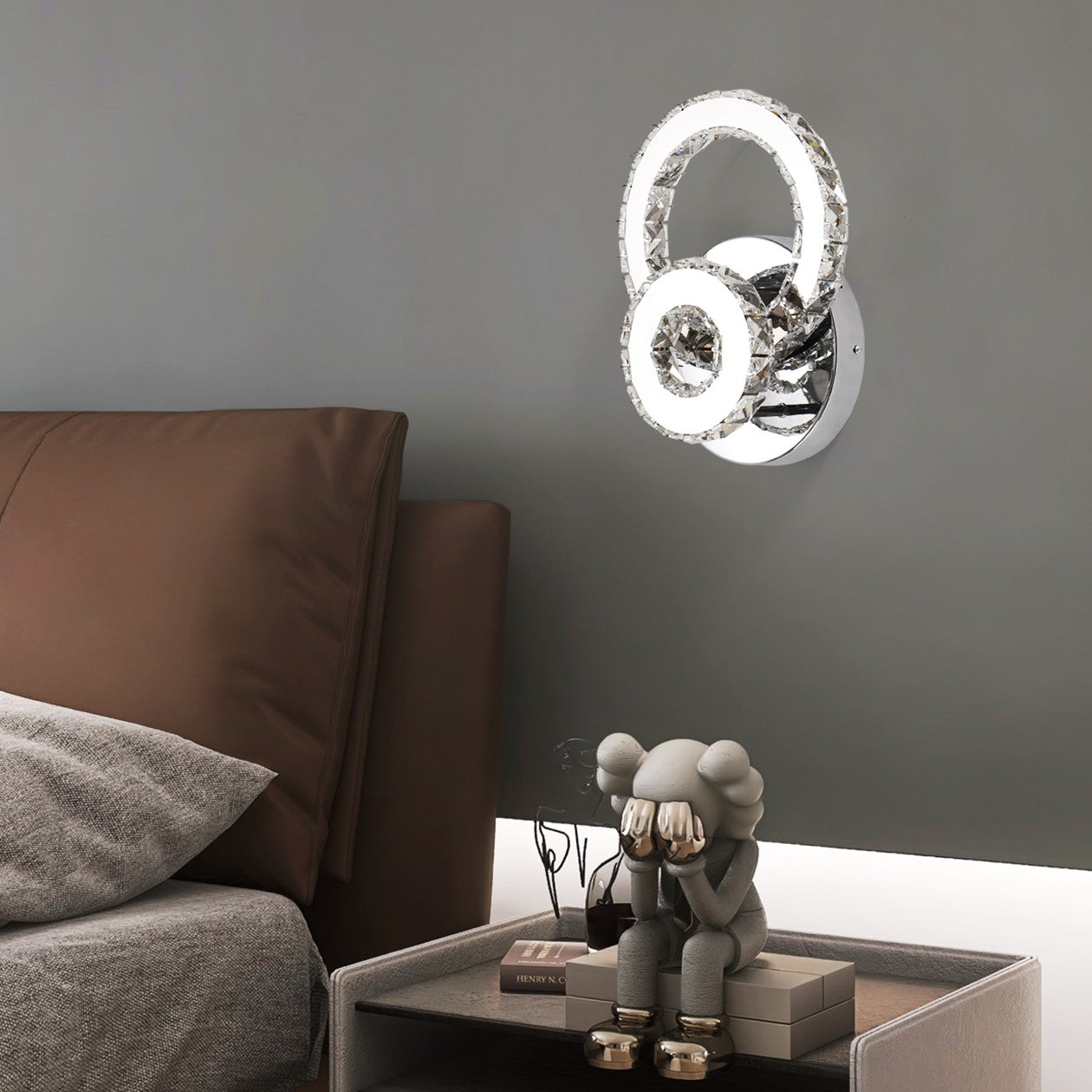 Aplica LED 40W Cristal DAIANA Chrome