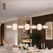 Lustra LED Suspendata Caro Silver Premium Echivalent 500W