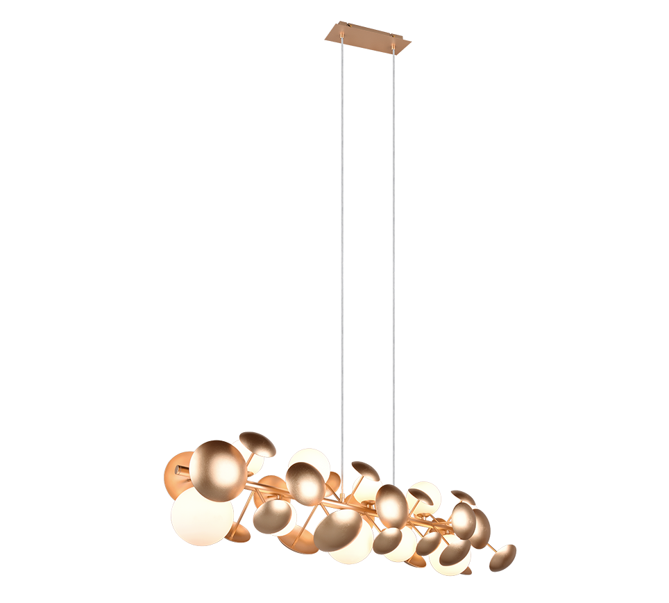 Lustra Suspendata Premium Bubble Gold 10xG9