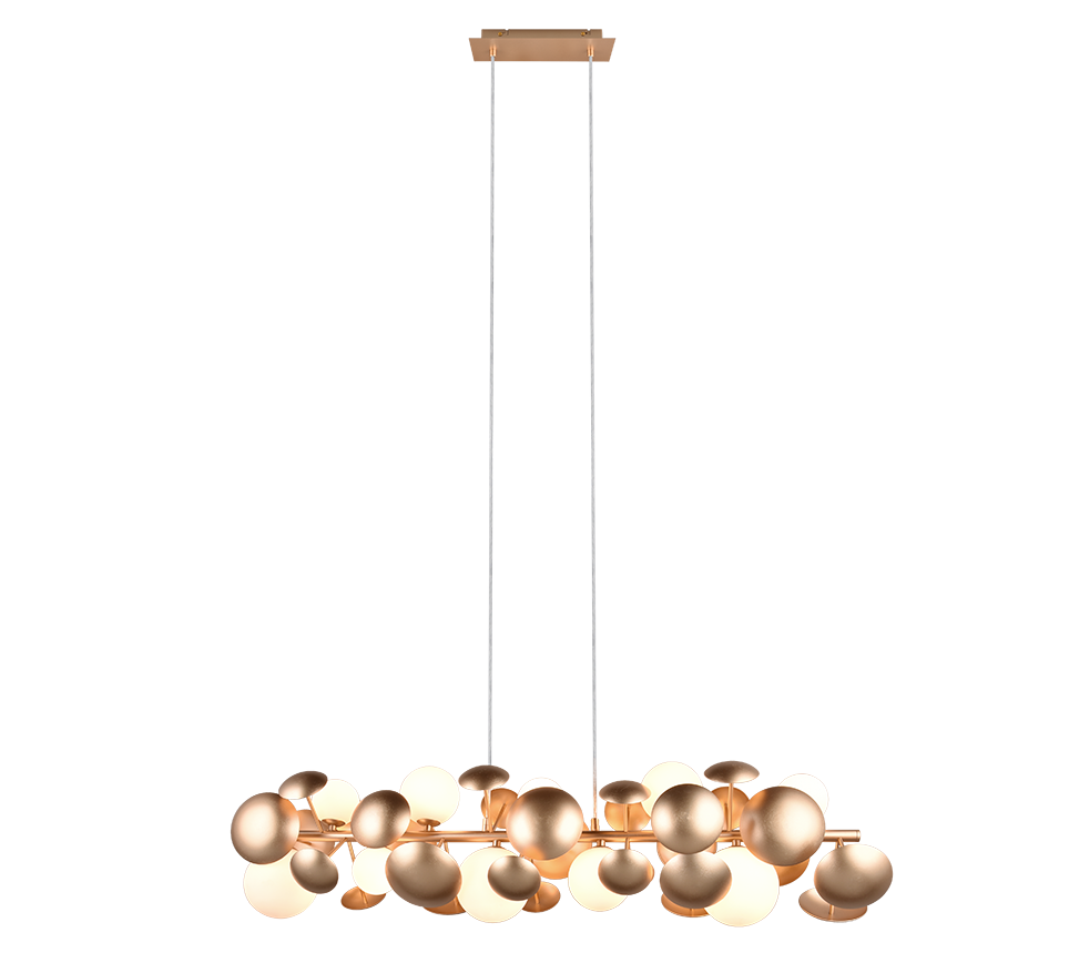Lustra Suspendata Premium Bubble Gold 10xG9