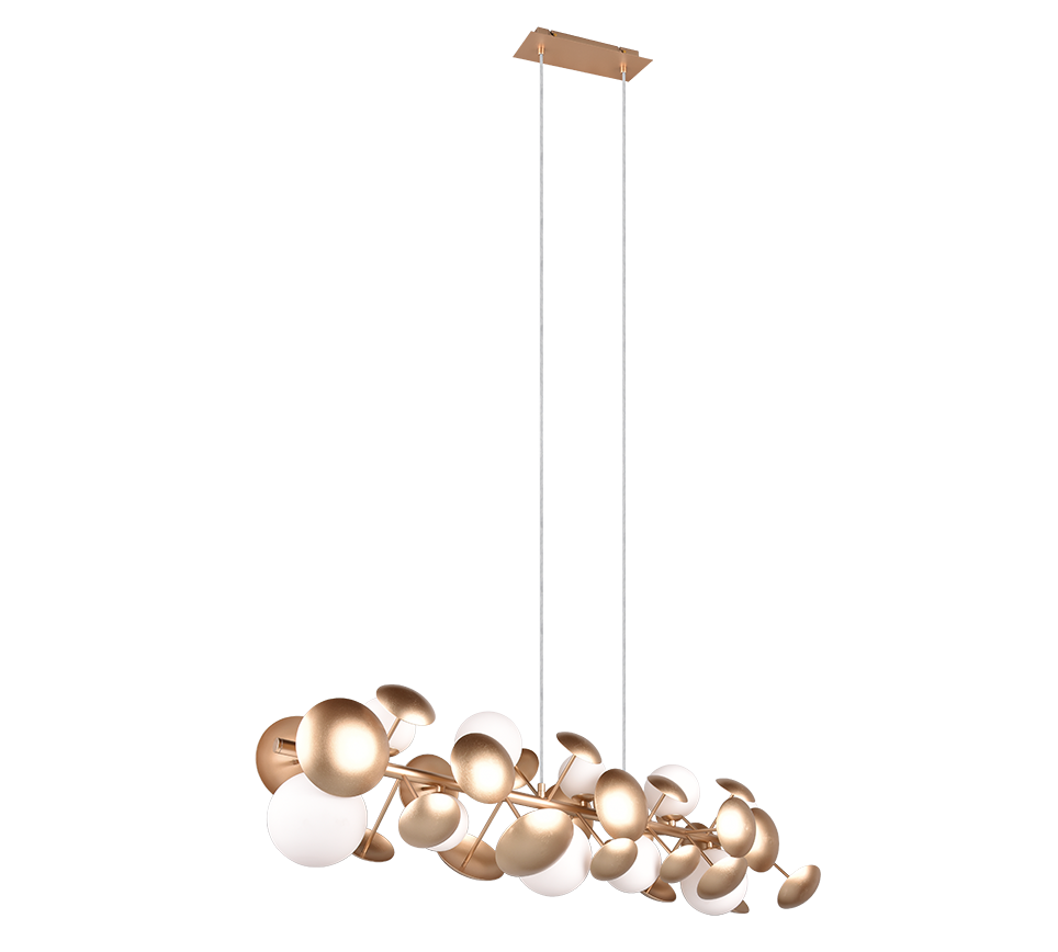 Lustra Suspendata Premium Bubble Gold 10xG9