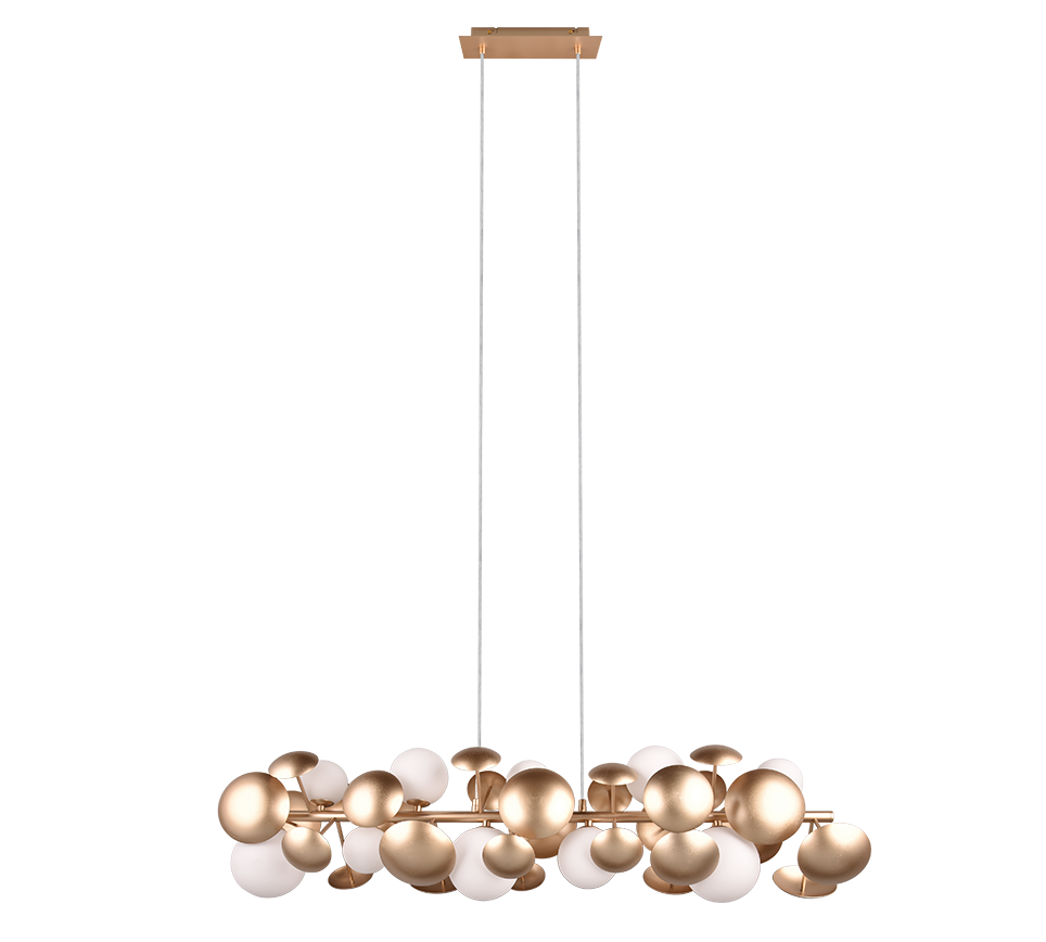 Lustra Suspendata Premium Bubble Gold 10xG9