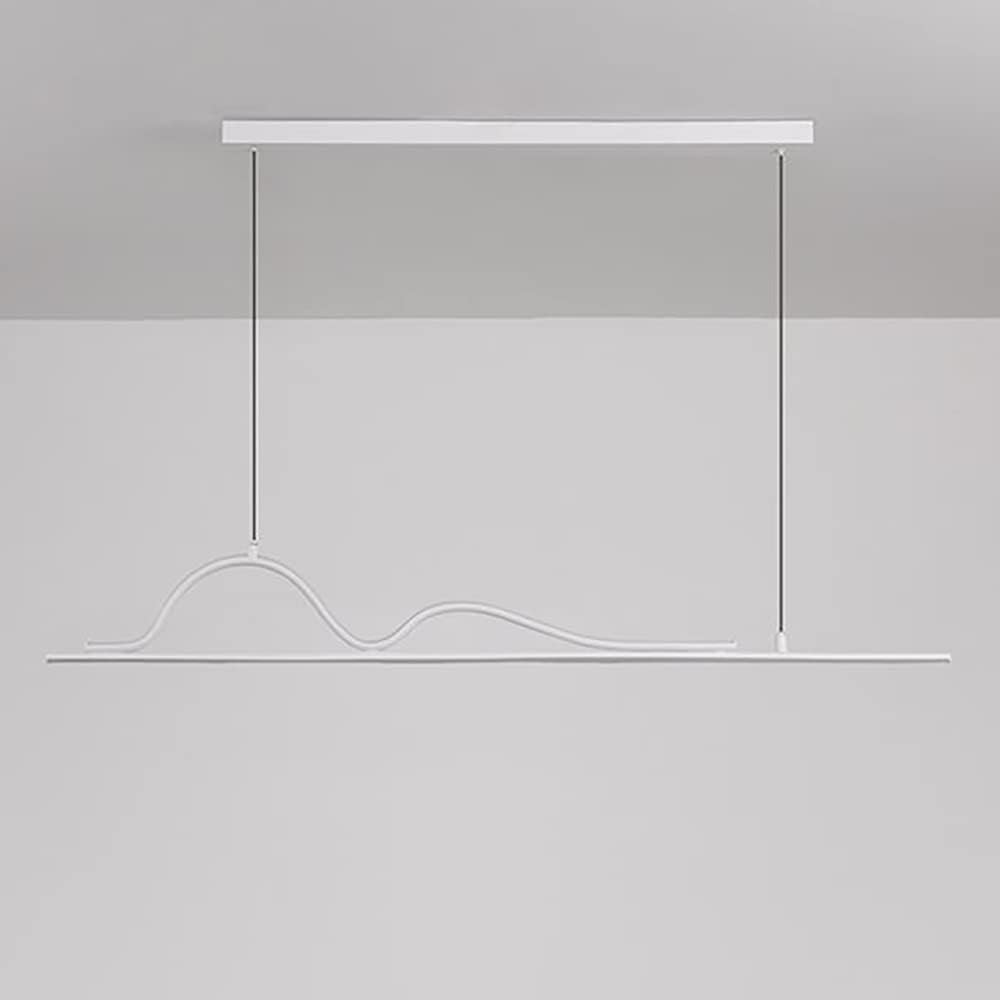 Lustra LED Snake Suspendata White Echivalent 400W Telecomanda