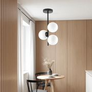 Lustra Abajur MAT Black ROD 3xE27