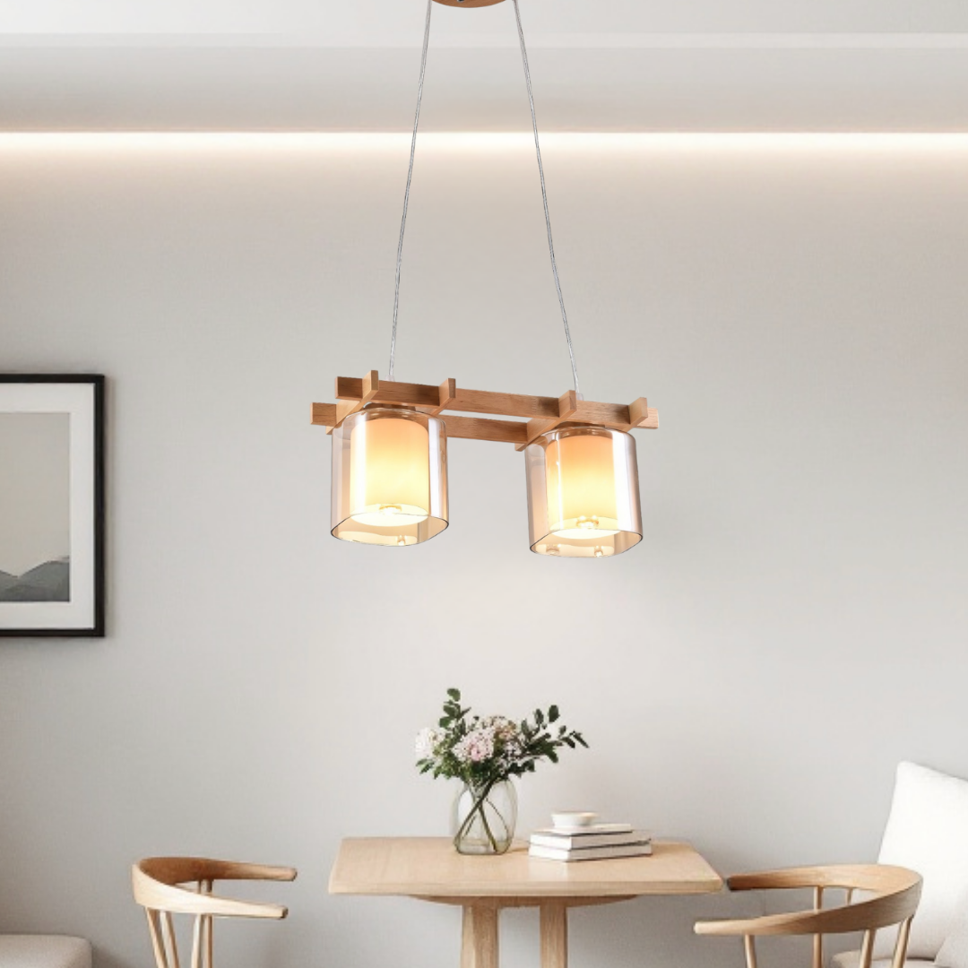 Lustra Lemn 2xE27 NovaWood