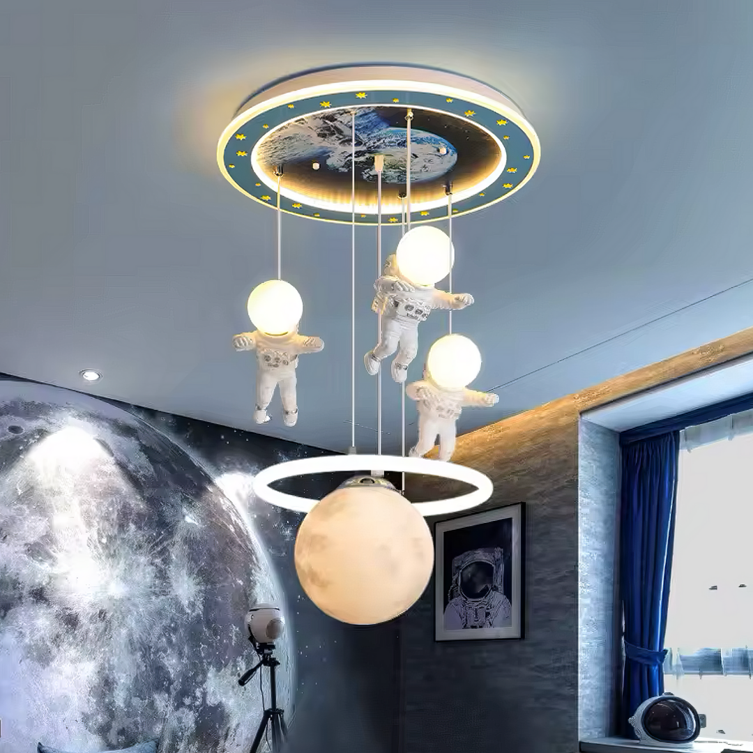 Lustra LED Suspendata 100W Astro Friends Telecomanda Echivalent 500W