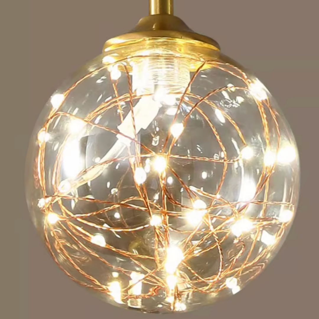 Lustra LED Sparkle Abajur Transparent DX333-3