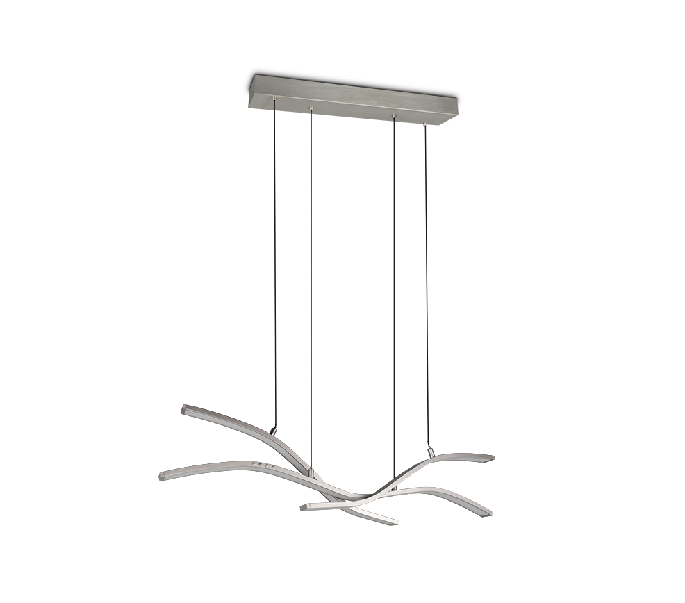 Lustra LED Suspendata Premium Spider Silver - Inaltime Reglabila prin Telecomanda