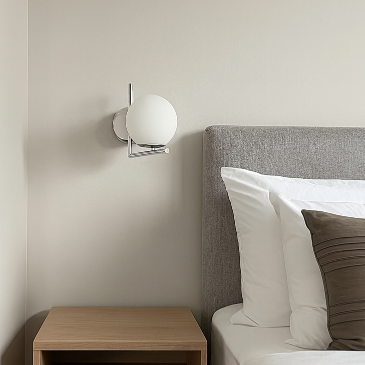 Aplica Nordic Style Abajur Mat Silver Globe