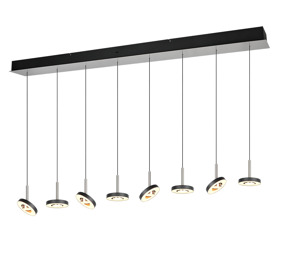 Lustra LED PREMIUM Suspendata Liniara SILVER MAXI GUANO Echivalent 700W