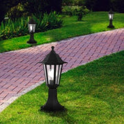 Stalp Ornamental De Gradina DUANERA Tip Felinar Negru 42CM