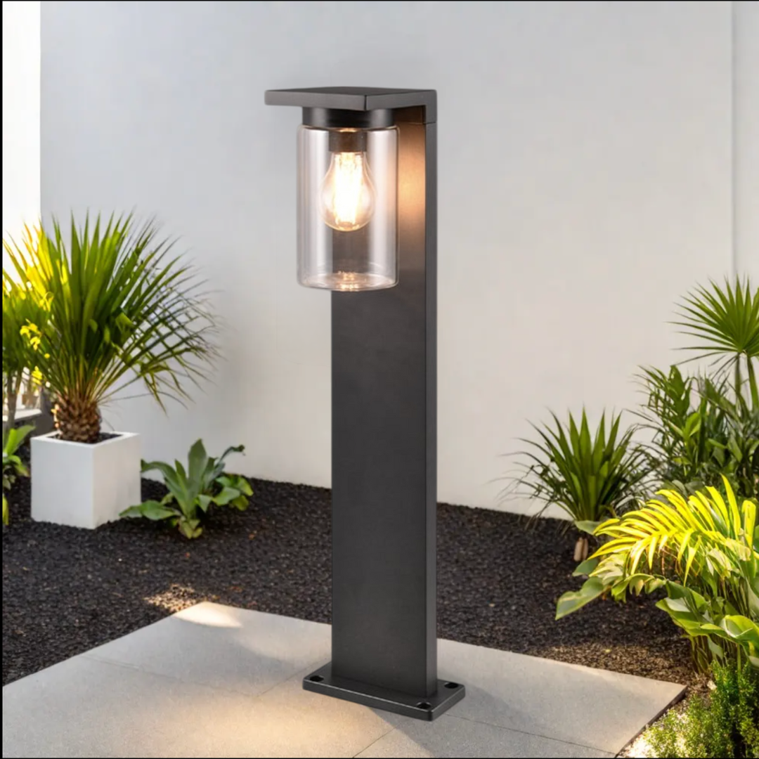 Stalp Ornamental ARDILA Finisaj Negru 65CM 1XE27