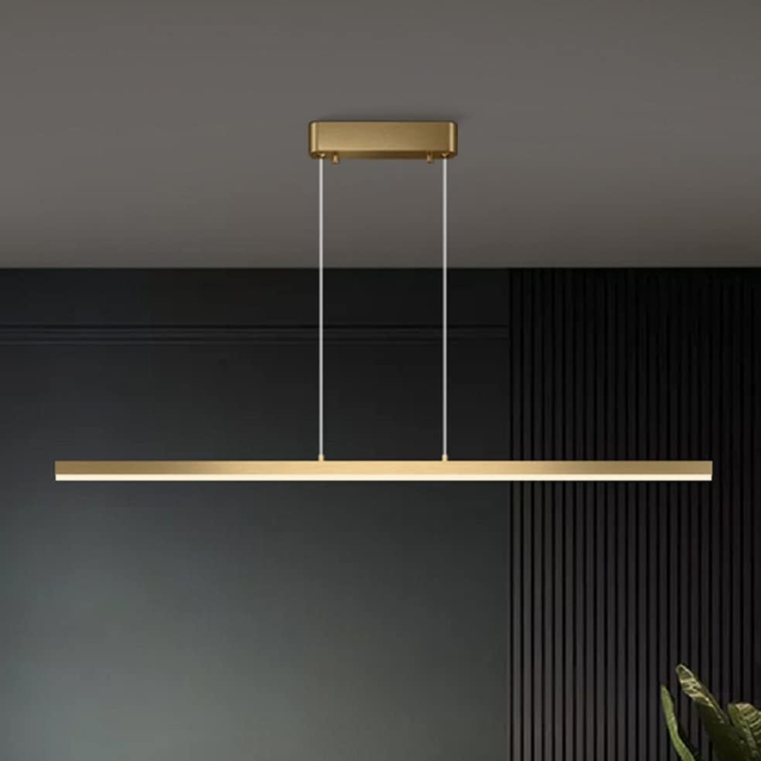 Lustra LED Suspendata 36W Elegant Office Gold Echivalent 300W