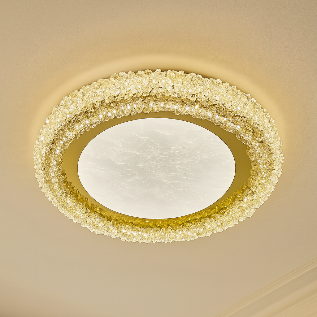 Lustra Aplicata Crystal Golden Sponge Deluxe Lighting Fixtures