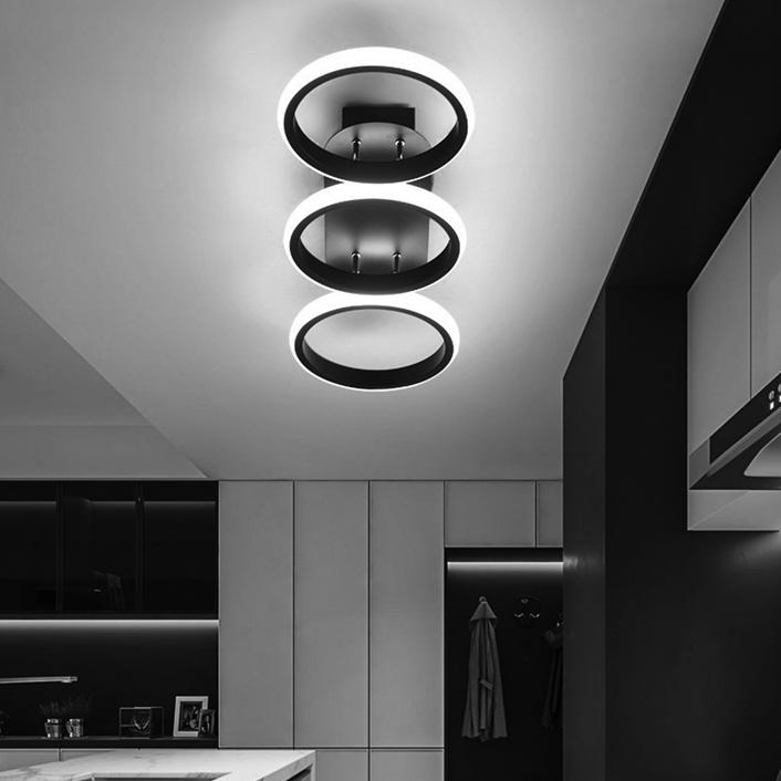 Lustra LED 54W ENZO CIRCLE BLACK Echivalent 300W