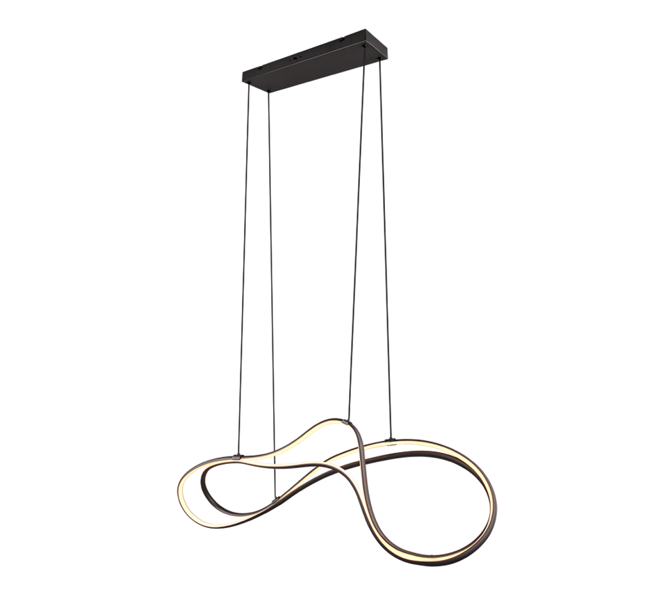 Lustra LED Suspendata Premium Nala Black Echivalent 700W