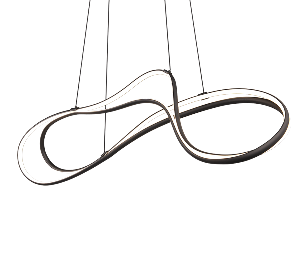 Lustra LED Suspendata Premium Nala Black Echivalent 700W