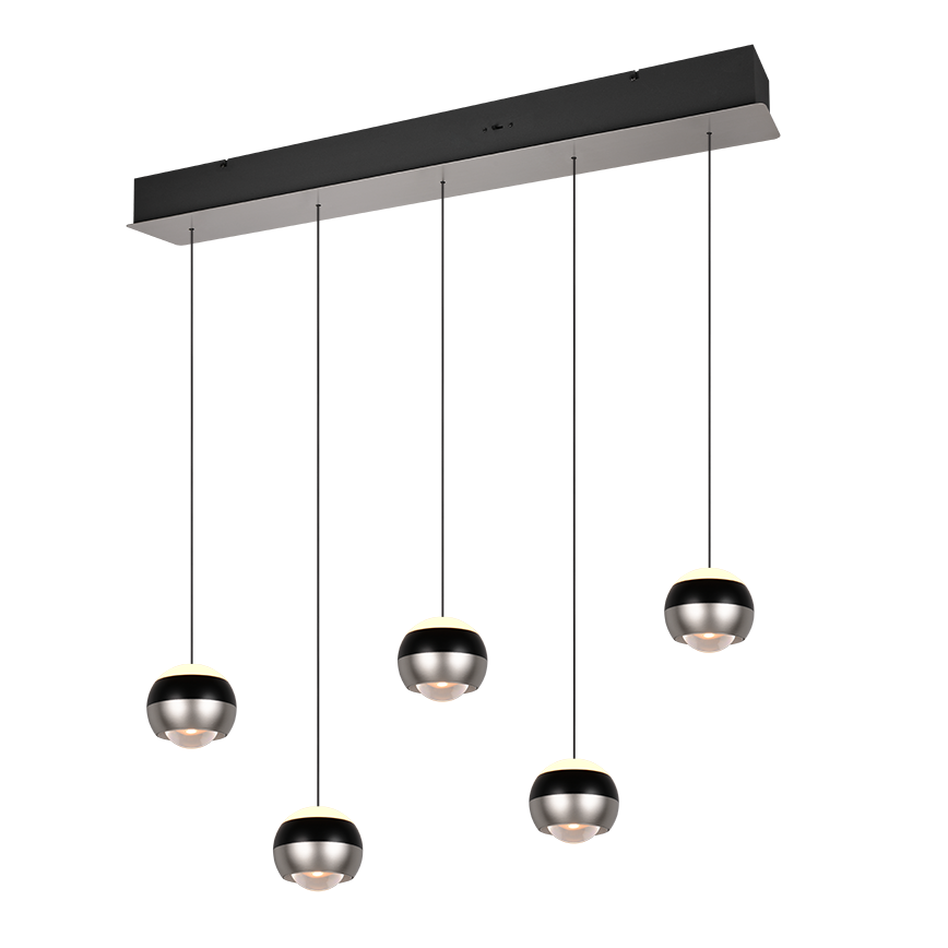 Lustra LED PREMIUM Suspendata Liniara SILVER ORBIT Echivalent 500W