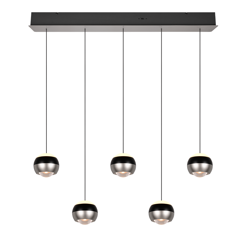 Lustra LED PREMIUM Suspendata Liniara SILVER ORBIT Echivalent 500W