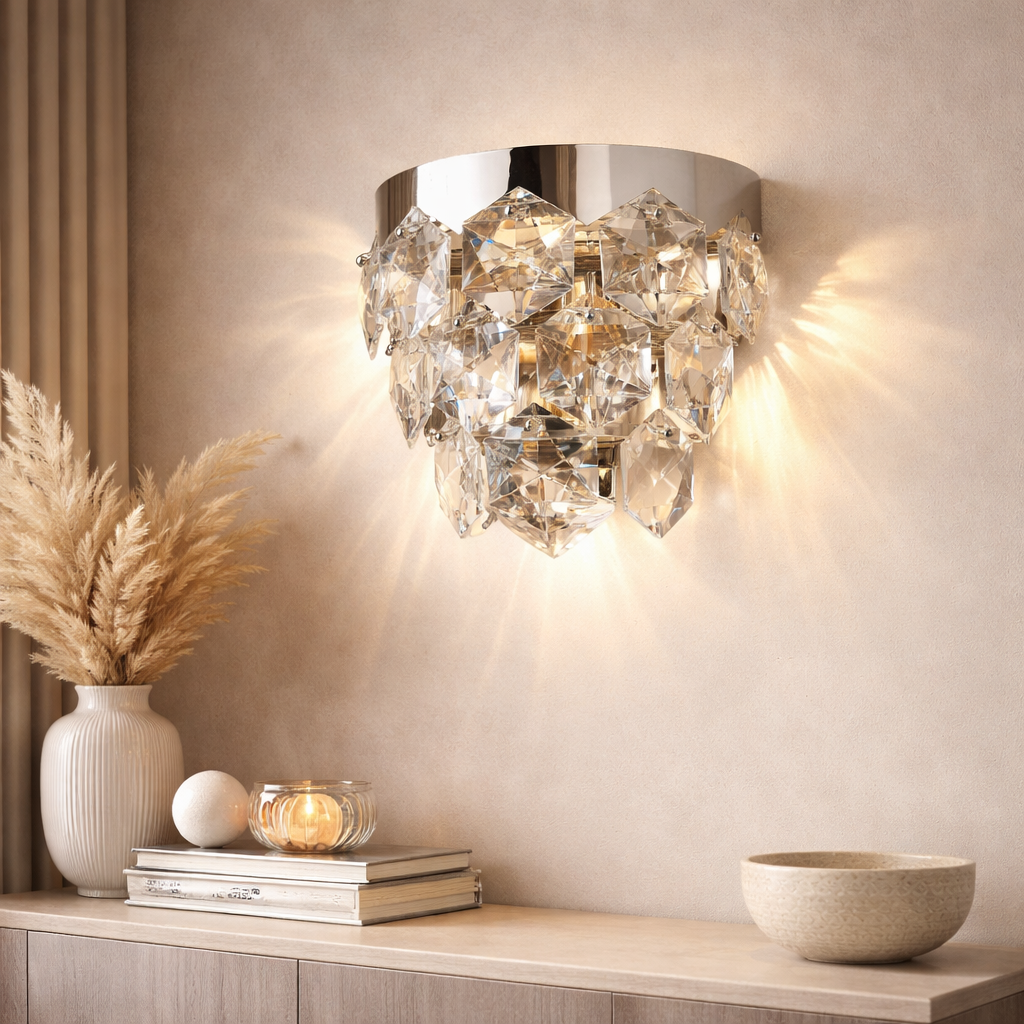 Aplica Cristal Grace Chrome Premium 2xE14