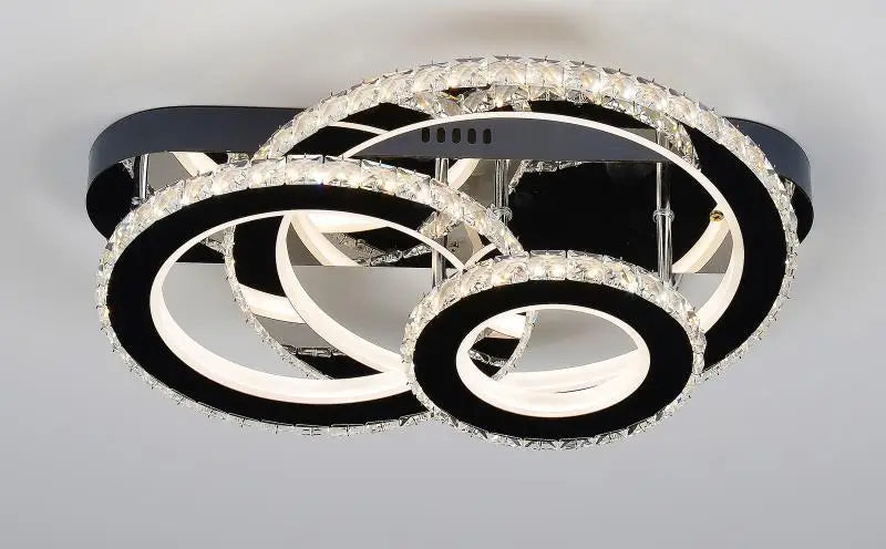 Lustra LED 120W Cristal 3 CIRCLE Design Telecomanda