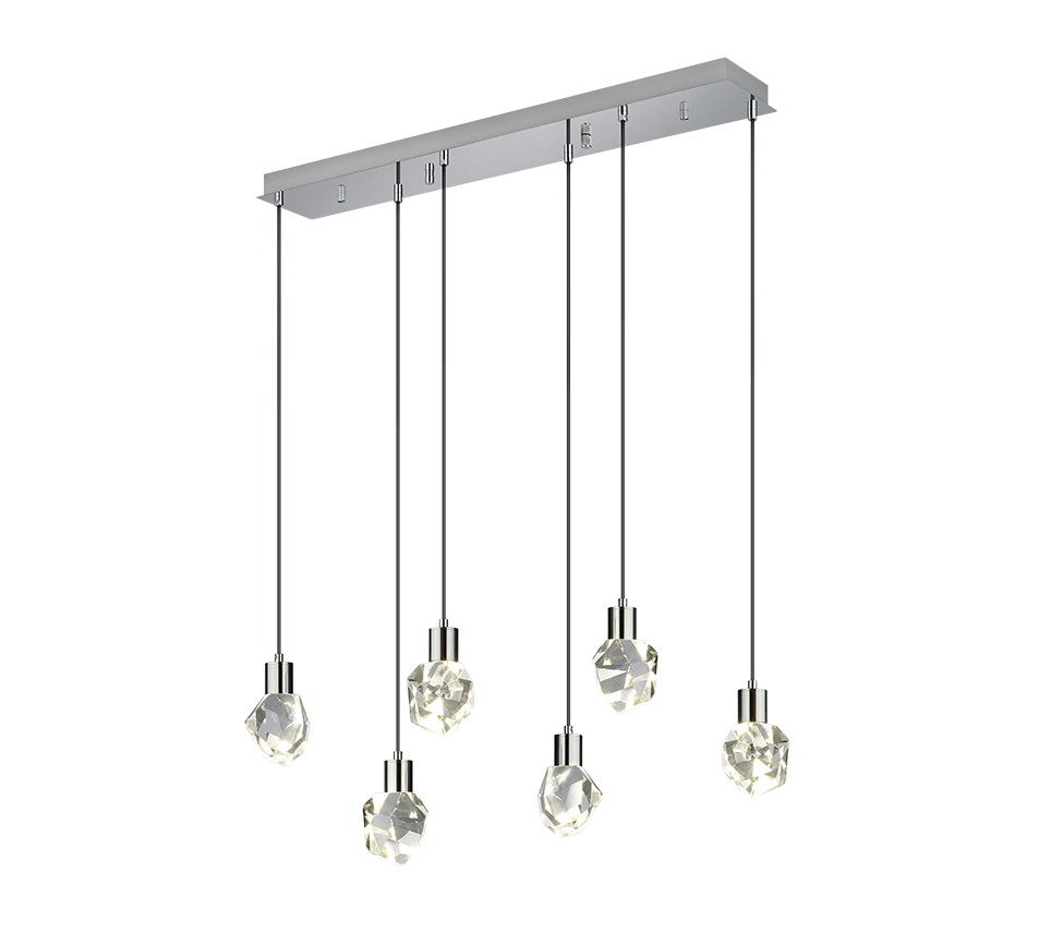 Lustra LED Premium Verano Silver Echivalent 400W
