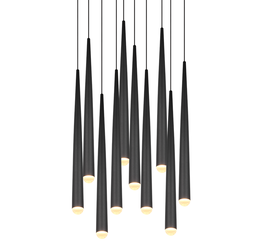 Lustra LED Premium Cala Black Echivalent 450W