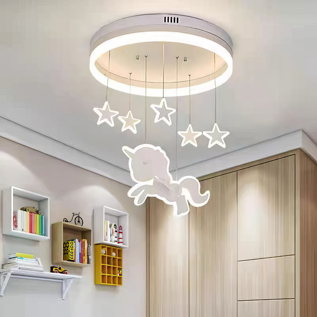 Lustra LED 100W Starry Unicorn Telecomanda Echivalent 500W