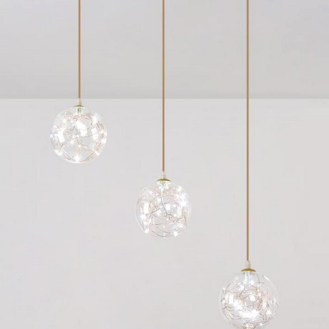 Lustra LED Sparkle Abajur Transparent DX333-3