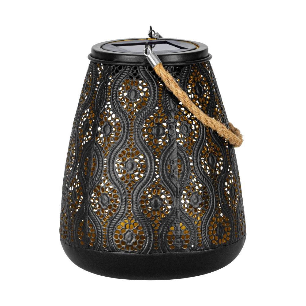 Lampa LED LOLO Black & Gold cu Incarcare Solara 41.5CM Premium