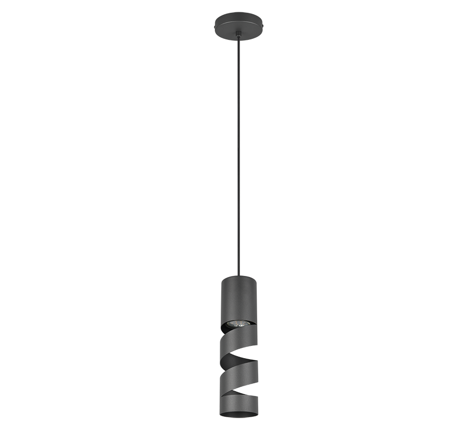 Pendul LED STREAM Black 1xGU10 NEAGRA / LUXURY Lighting Fixtures
