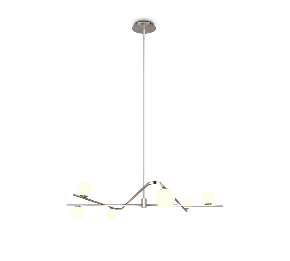 Lustra Premium Flaming Silver 6xG9