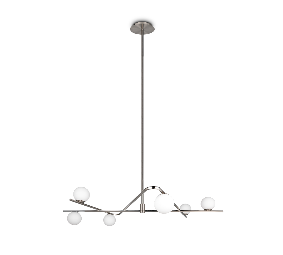 Lustra Premium Flaming Silver 6xG9