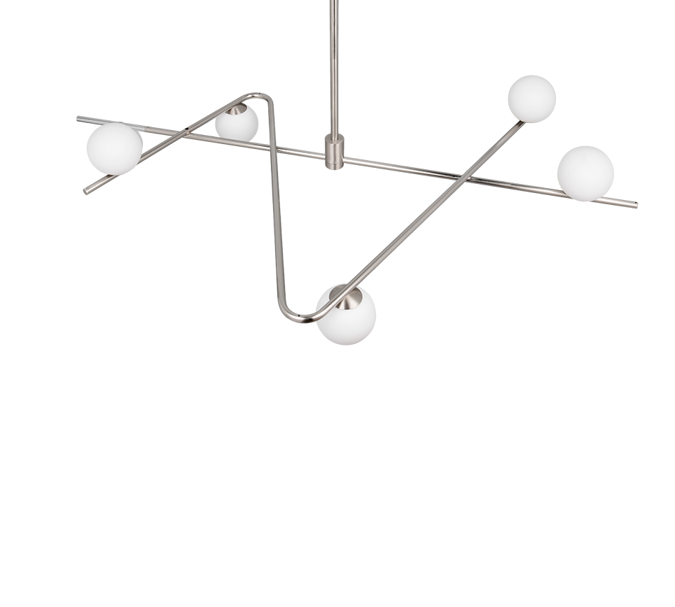 Lustra Premium Flaming Silver 6xG9