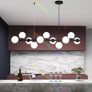 Lustra Abajur MAT BLACK Liniara 11xG9