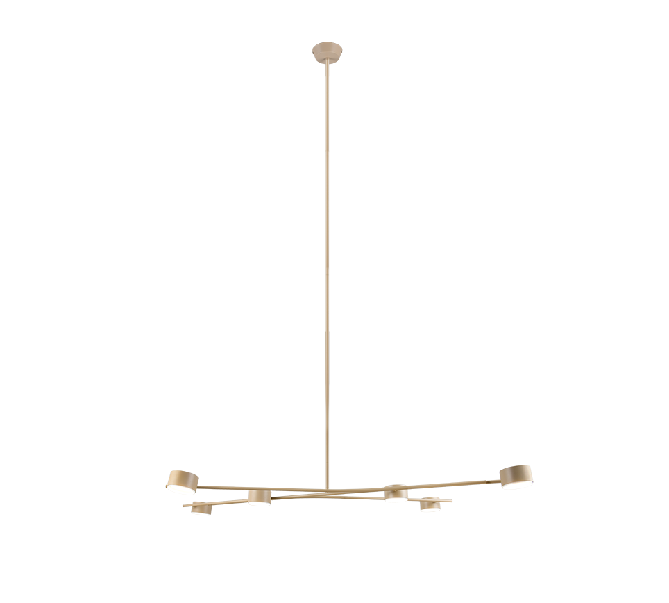 Lustra Suspendata Premium GRAND CODA Bej 6xGX53