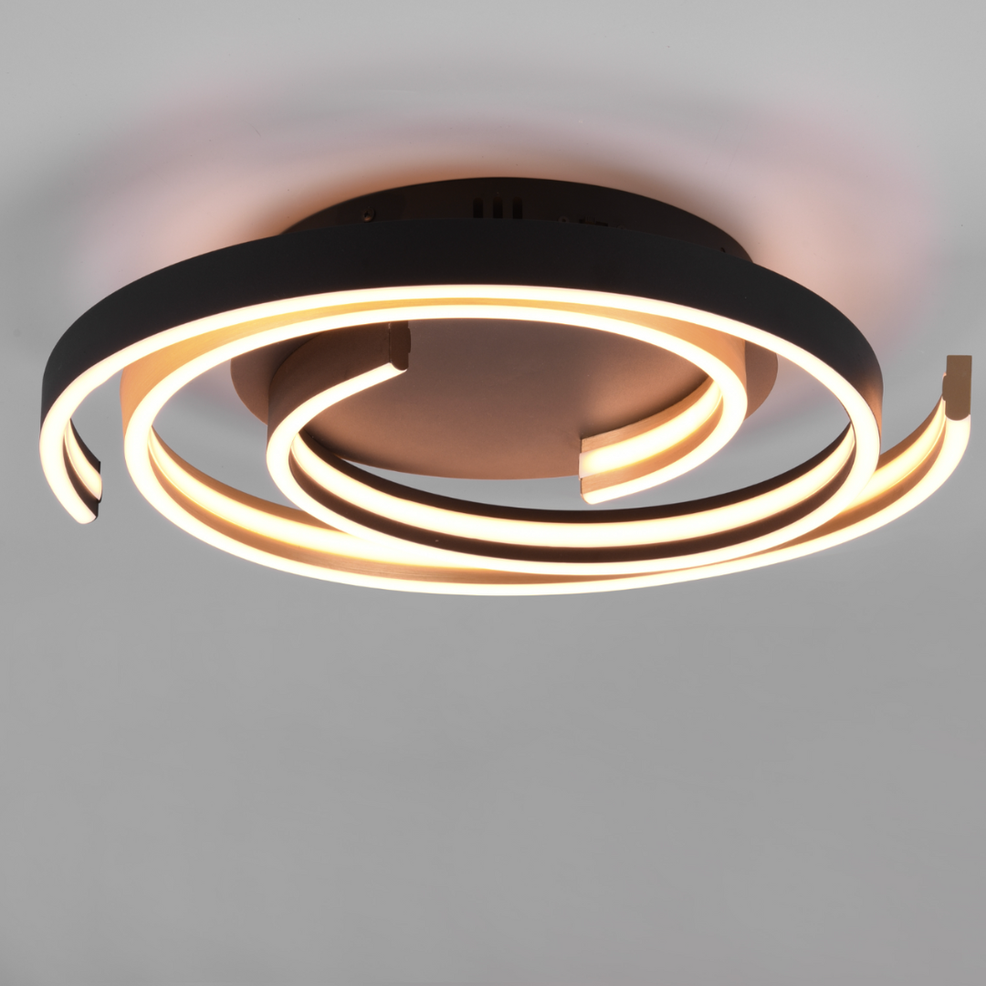 Lustra LED CAYA Echivalent 600W, 3 Lumini si Dimabila din buton