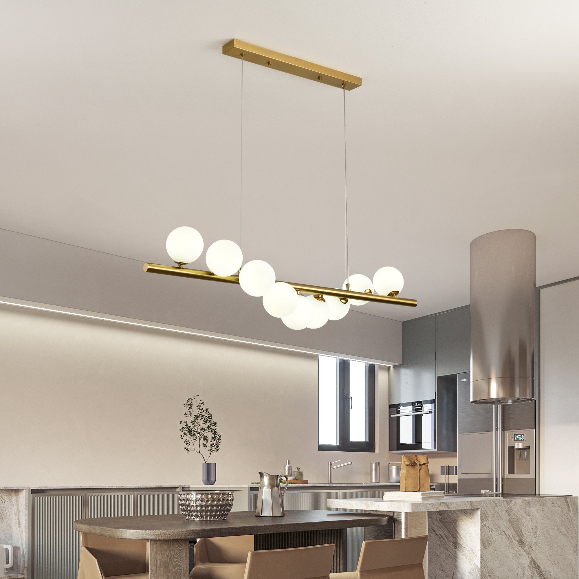 Lustra Abajur MAT GOLD Liniara DX332-9