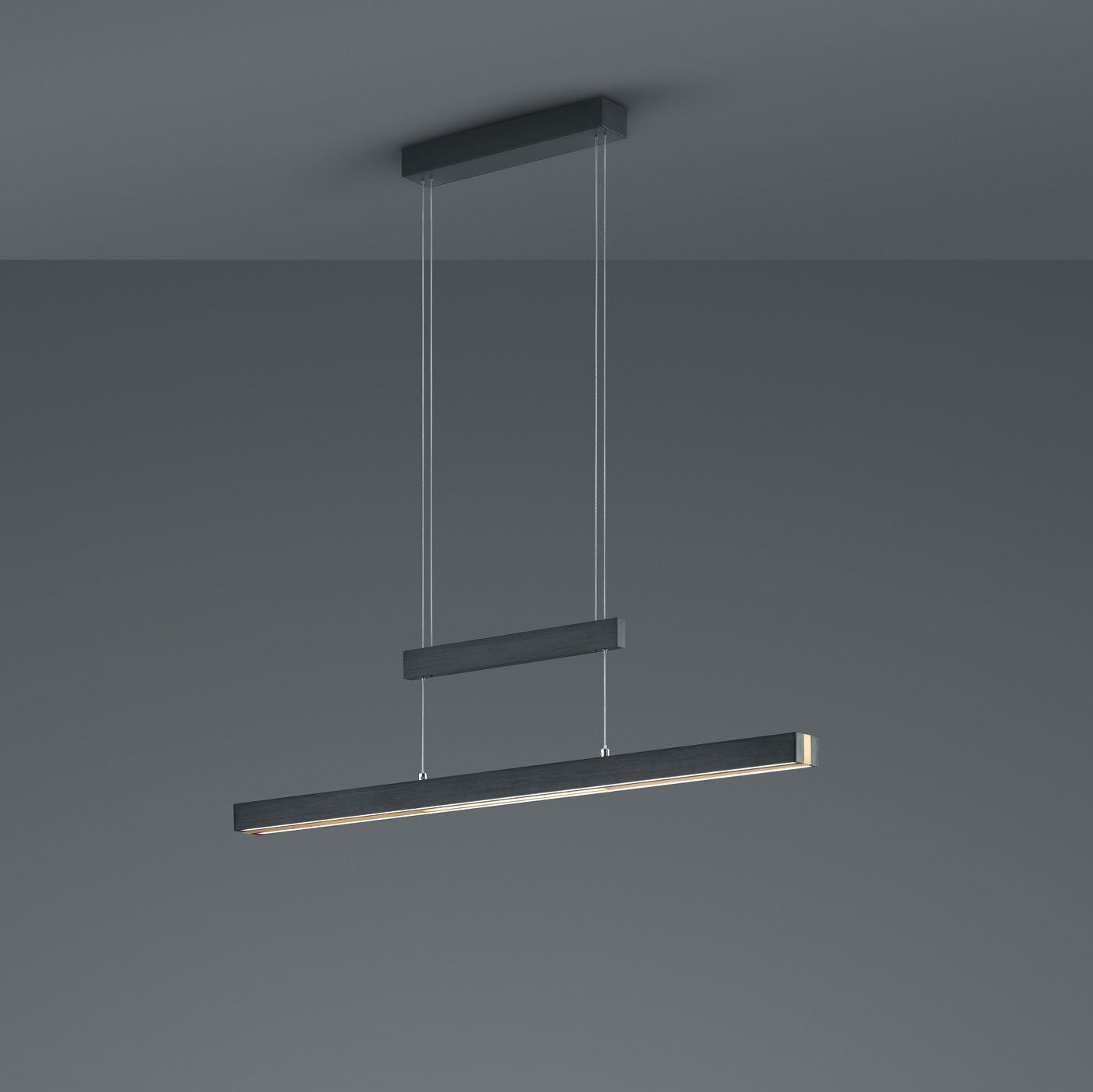 Lustra LED Suspendata Black&Gold 150CM ENZO Echivalent 350W Liniara